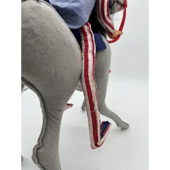 Annalee Dolls 70’s Vintage 18” Yankee Doodle Dandy On 18” Horse Sold As Is TAG - Picture 6 of 7
